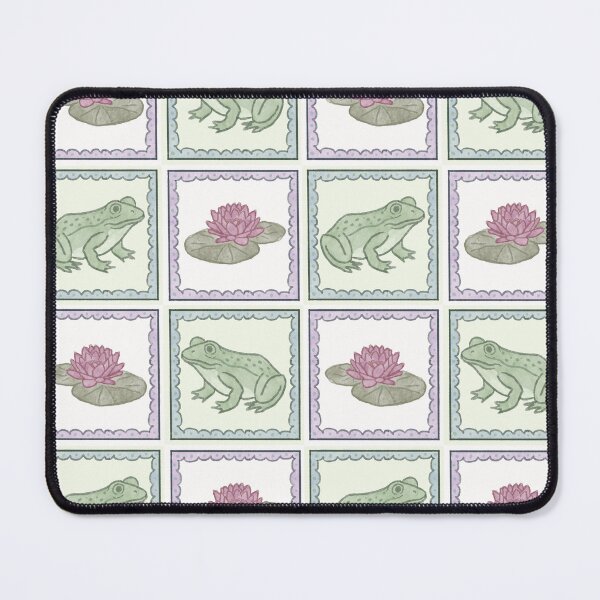 Item preview, Frogs and Lily Stamp Pattern designed and sold by jshuphotography.