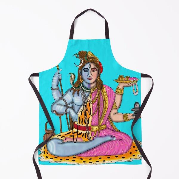 Item preview, Lord Ardhanarishwara Art – Divine Union of Shiva and Shakti designed and sold by Harshit_Digital_Arts.