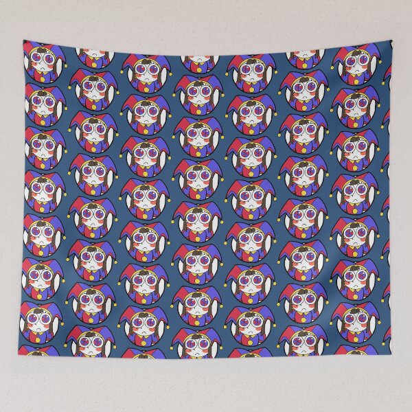 Aperçu de l'œuvre Décoration de porte Pomni, le cirque numérique incroyable créée et vendue par fandomtrash97.