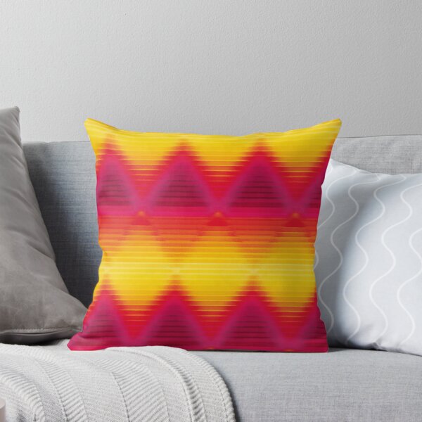 Item preview, Warm Mountain Sunset Scanlines Pattern designed and sold by bubblegoth.