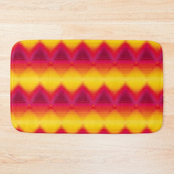 Item preview, Warm Mountain Sunset Scanlines Pattern designed and sold by bubblegoth.
