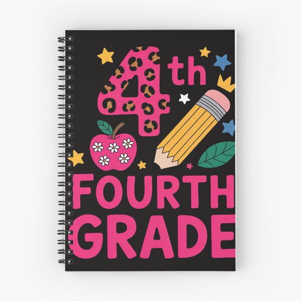 Item preview, Hello 4th Fourth Grade Back to School Teacher Pink Leopard designed and sold by HudsonErik.