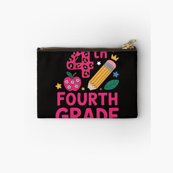Item preview, Hello 4th Fourth Grade Back to School Teacher Pink Leopard designed and sold by HudsonErik.
