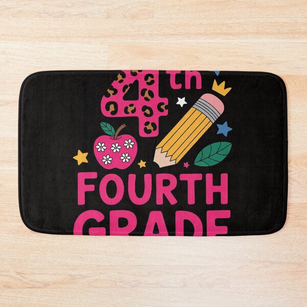 Item preview, Hello 4th Fourth Grade Back to School Teacher Pink Leopard designed and sold by HudsonErik.