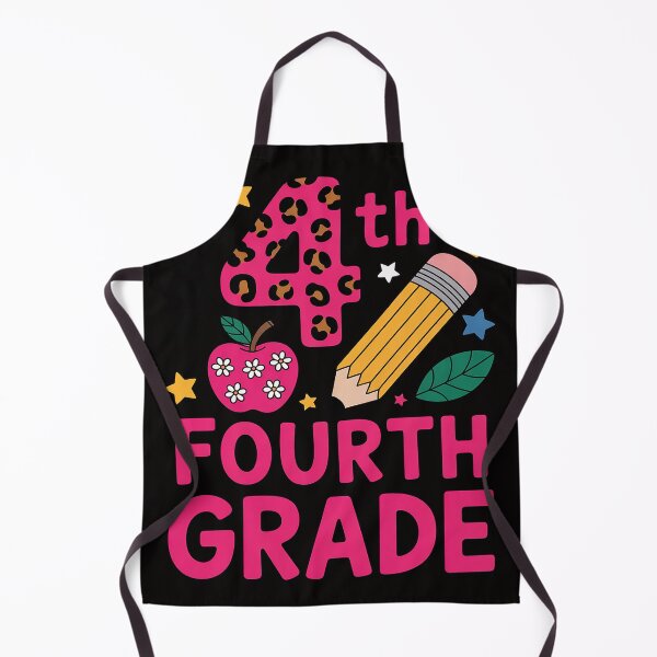 Item preview, Hello 4th Fourth Grade Back to School Teacher Pink Leopard designed and sold by HudsonErik.