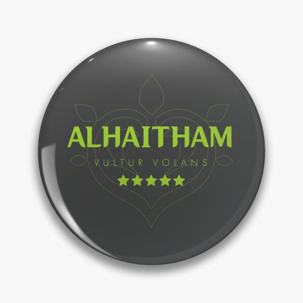 Item preview, Genshin Alhaitham Nameplate designed and sold by NeonSunsetMedia.