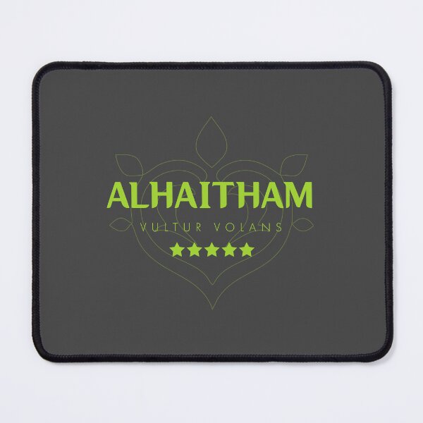 Item preview, Genshin Alhaitham Nameplate designed and sold by NeonSunsetMedia.