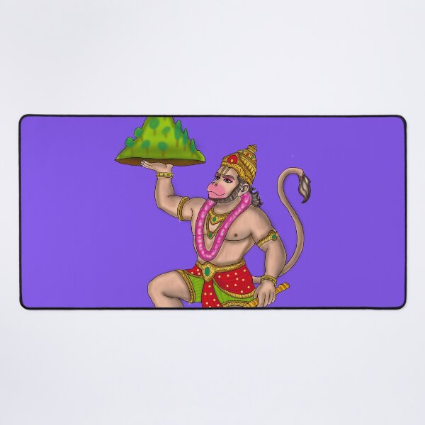 Item preview, Lord Hanuman Art – Powerful Hindu Monkey God Illustration designed and sold by Harshit_Digital_Arts.