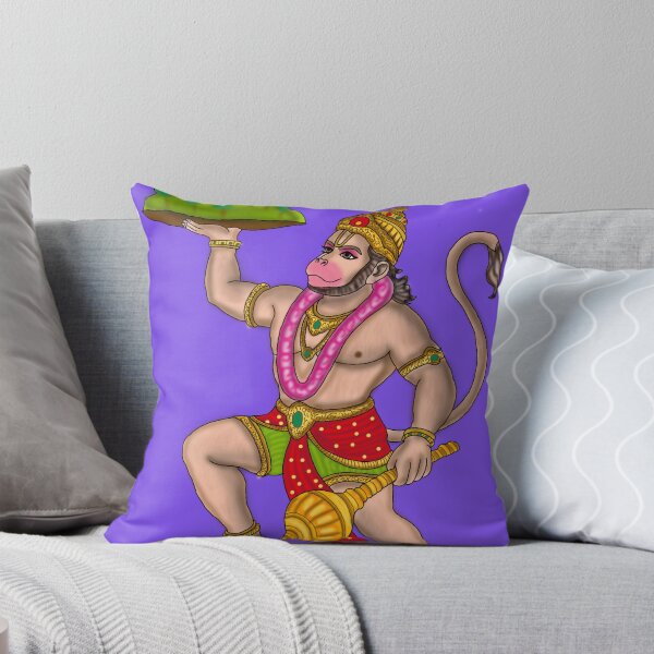 Item preview, Lord Hanuman Art – Powerful Hindu Monkey God Illustration designed and sold by Harshit_Digital_Arts.