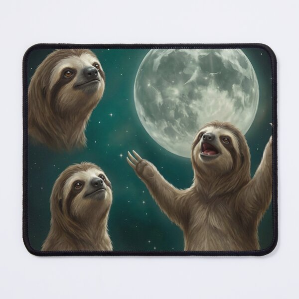 Item preview, Three Sloths Moon Meme Parody designed and sold by NosandEdgy.