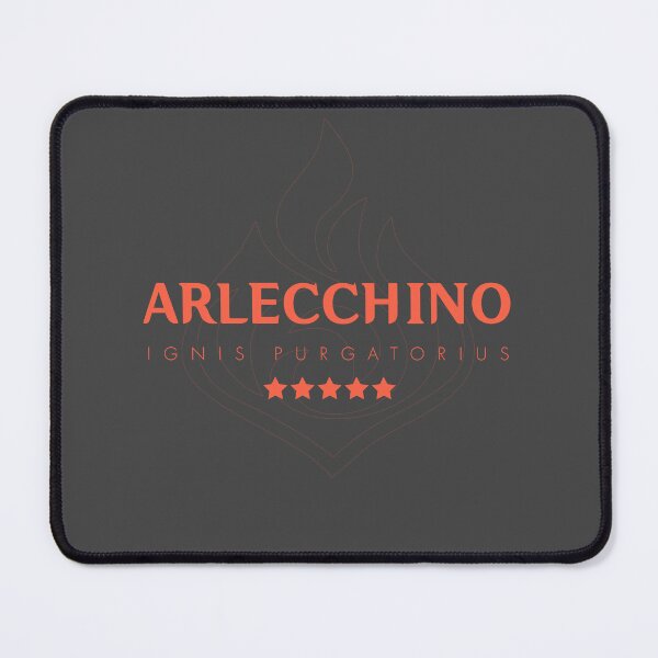 Item preview, Genshin Arlecchino Nameplate designed and sold by NeonSunsetMedia.