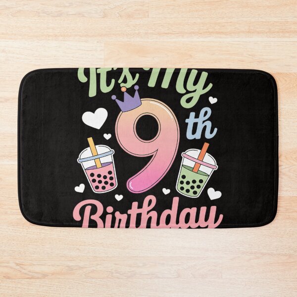 Item preview, It's My 9th Birthday Bubble Boba Tea Party 9 Year Old Girls designed and sold by HudsonErik.