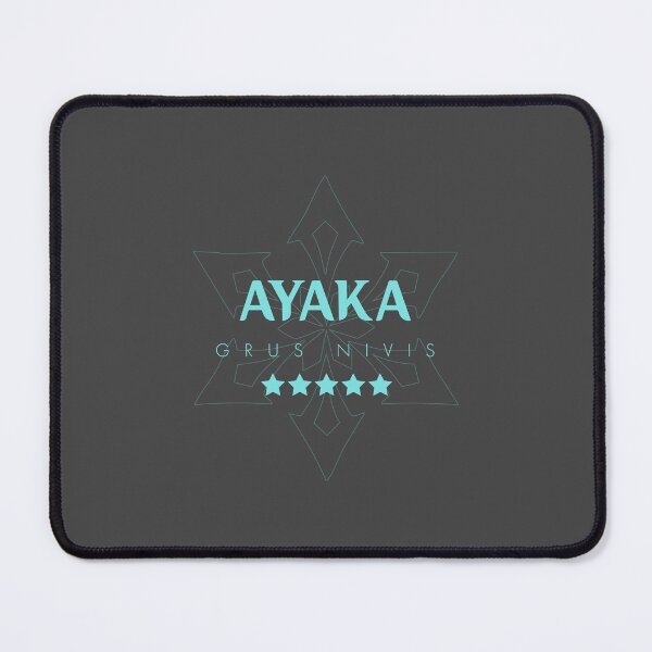 Item preview, Genshin Ayaka Nameplate designed and sold by NeonSunsetMedia.