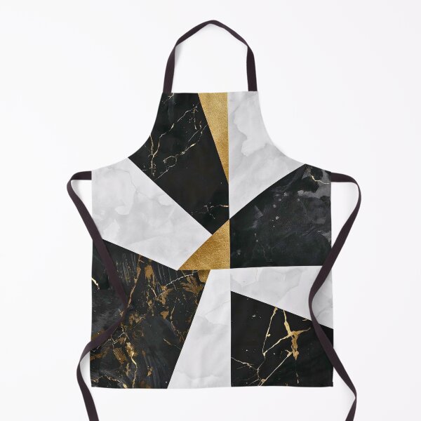 Item preview, Black White Marble Gold – Luxury Geometric Abstract Art designed and sold by Cozyartsss.