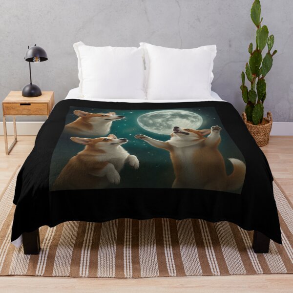 Item preview, Three Corgis Dogs Moon Meme Parody designed and sold by NosandEdgy.