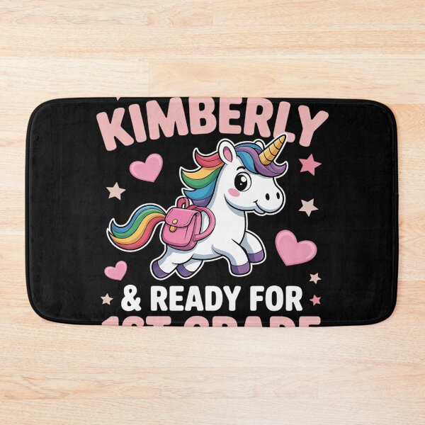 Item preview, Kids 1st Grader Unicorn I'm Kimberly and Ready for First Grade designed and sold by LindseyKris.