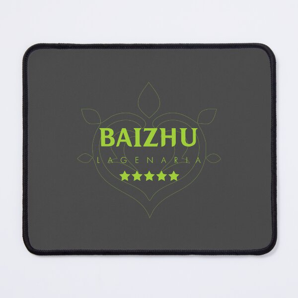 Item preview, Genshin Baizhu Nameplate designed and sold by NeonSunsetMedia.