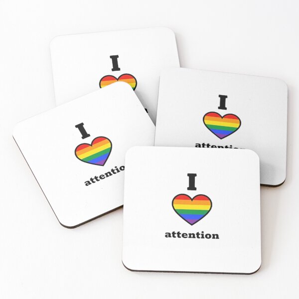 Item preview, I Love Attention designed and sold by StateofQueer.