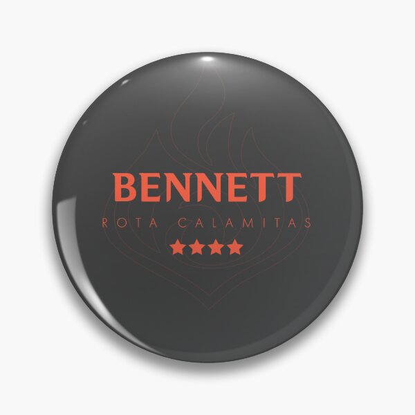 Artikelvorschau, Genshin Bennett Namensschild entworfen und verkauft von NeonSunsetMedia.