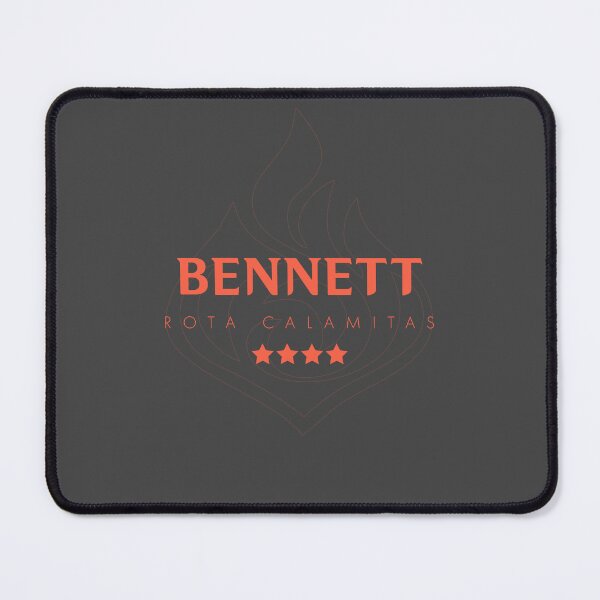 Item preview, Genshin Bennett Nameplate designed and sold by NeonSunsetMedia.