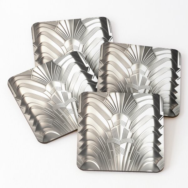 Item preview, ALL CHROME - Art Deco - PATTERN - Chrome designed and sold by CleverCulture.