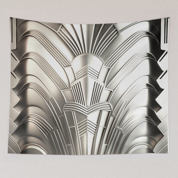 Item preview, ALL CHROME - Art Deco - PATTERN - Chrome designed and sold by CleverCulture.