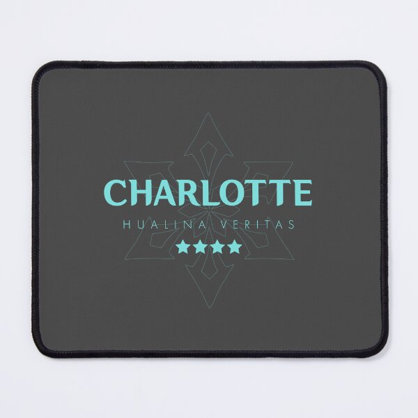 Item preview, Genshin Charlotte Nameplate designed and sold by NeonSunsetMedia.