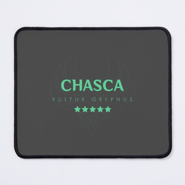 Item preview, Genshin Chasca Nameplate designed and sold by NeonSunsetMedia.