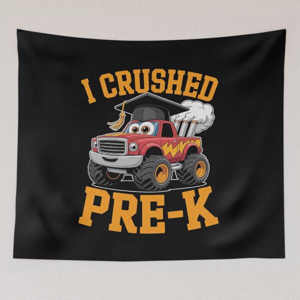 Item preview, I Crushed Pre-K Monster Truck Graduation Last Day of School designed and sold by LindseyKris.