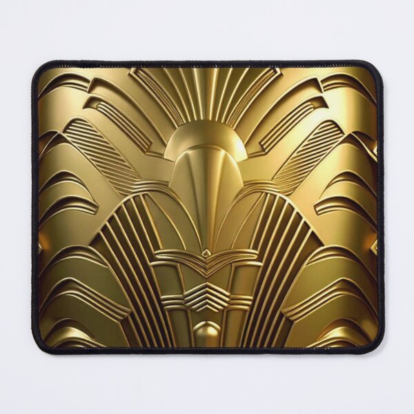 Item preview, ALL CHROME - Art Deco - PATTERN - GOLD/Brass designed and sold by CleverCulture.