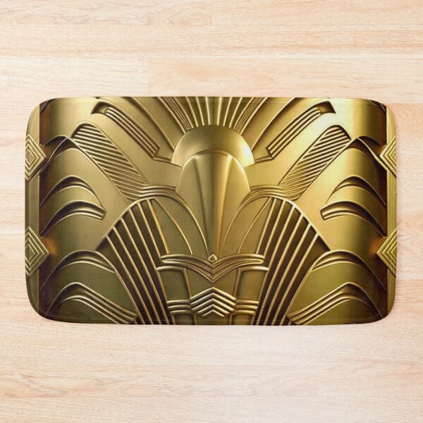 Item preview, ALL CHROME - Art Deco - PATTERN - GOLD/Brass designed and sold by CleverCulture.