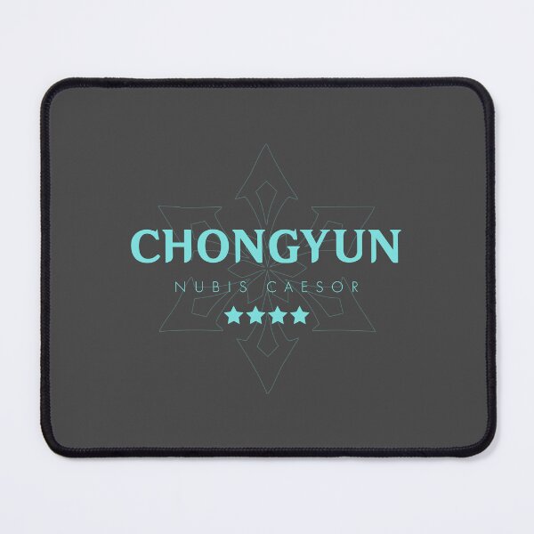 Item preview, Genshin Chongyun Nameplate designed and sold by NeonSunsetMedia.