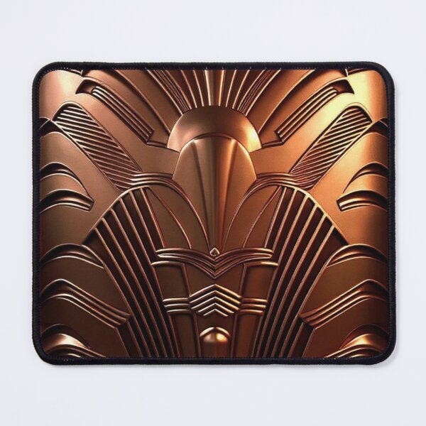 Item preview, ALL CHROME - Art Deco - PATTERN - Polished Copper  designed and sold by CleverCulture.