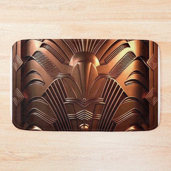 Item preview, ALL CHROME - Art Deco - PATTERN - Polished Copper  designed and sold by CleverCulture.