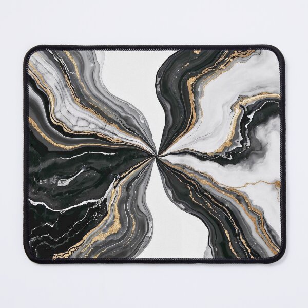 Item preview, Luxury Black and White Marble Abstract with Gold Accents designed and sold by Cozyartsss.