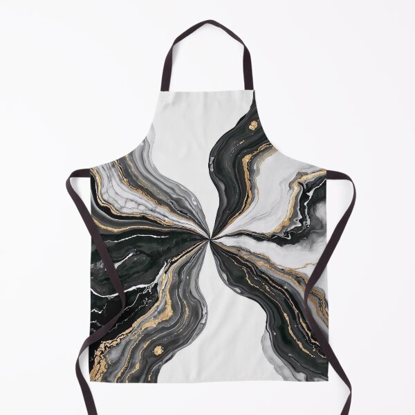 Item preview, Luxury Black and White Marble Abstract with Gold Accents designed and sold by Cozyartsss.