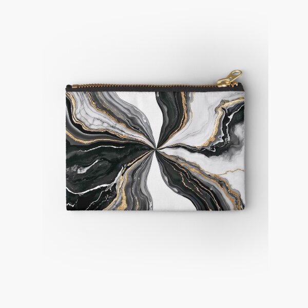 Item preview, Luxury Black and White Marble Abstract with Gold Accents designed and sold by Cozyartsss.
