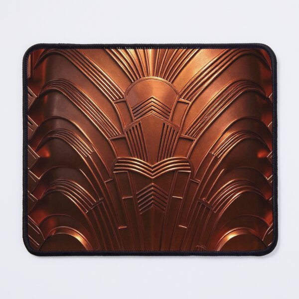 Item preview, ALL CHROME - Art Deco - PATTERN - Polished Copper  designed and sold by CleverCulture.