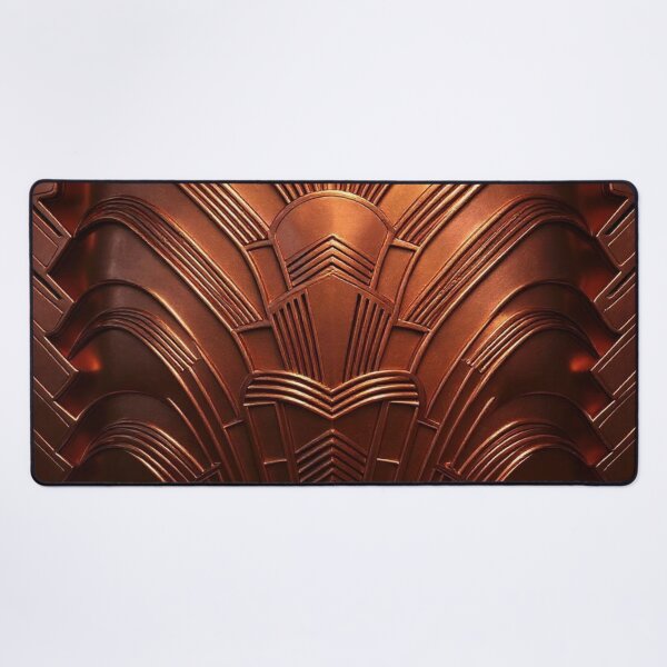 Item preview, ALL CHROME - Art Deco - PATTERN - Polished Copper designed and sold by CleverCulture.