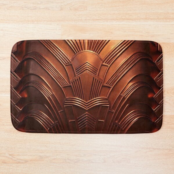 Item preview, ALL CHROME - Art Deco - PATTERN - Polished Copper  designed and sold by CleverCulture.