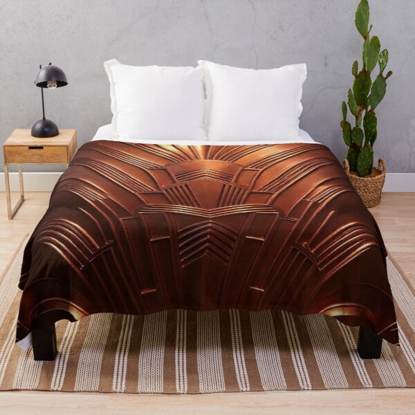 Item preview, ALL CHROME - Art Deco - PATTERN - Polished Copper  designed and sold by CleverCulture.