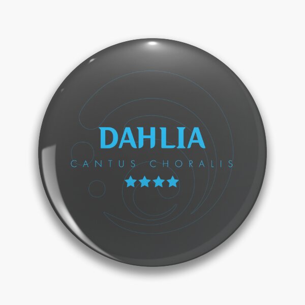 Item preview, Genshin Dahlia Nameplate designed and sold by NeonSunsetMedia.