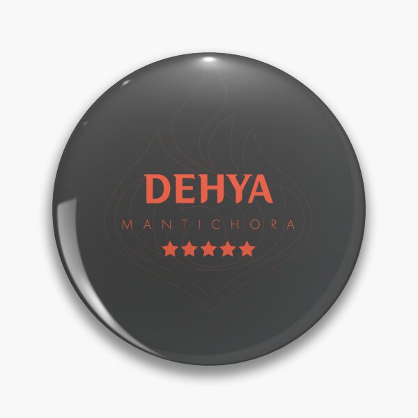 Item preview, Genshin Dehya Nameplate designed and sold by NeonSunsetMedia.