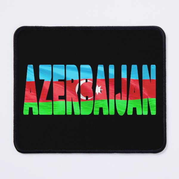 Item preview, AZERBAIJAN - Flag Flying in Wind cut to Letters Souvenir Sticker Shirt designed and sold by Adam Gormley.