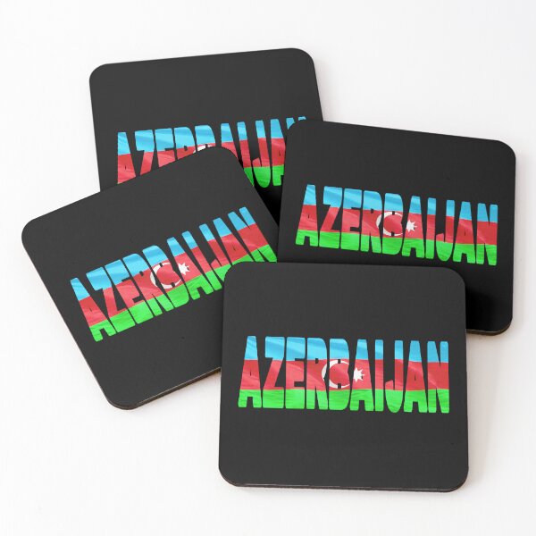 Item preview, AZERBAIJAN - Flag Flying in Wind cut to Letters Souvenir Sticker Shirt designed and sold by Adam Gormley.