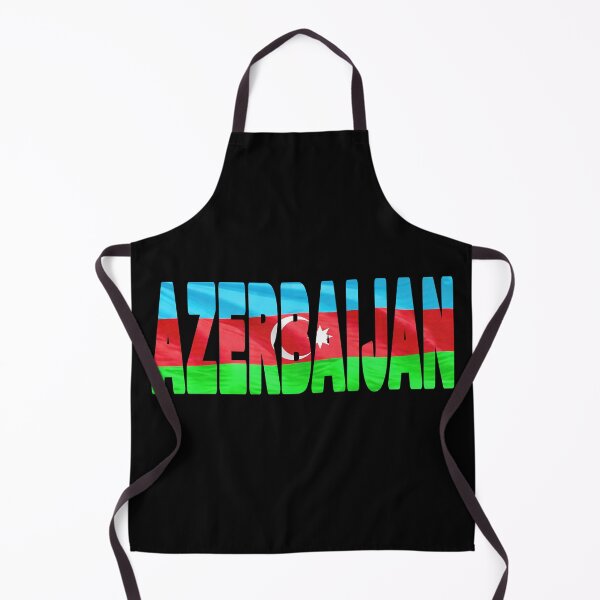 Item preview, AZERBAIJAN - Flag Flying in Wind cut to Letters Souvenir Sticker Shirt designed and sold by Adam Gormley.