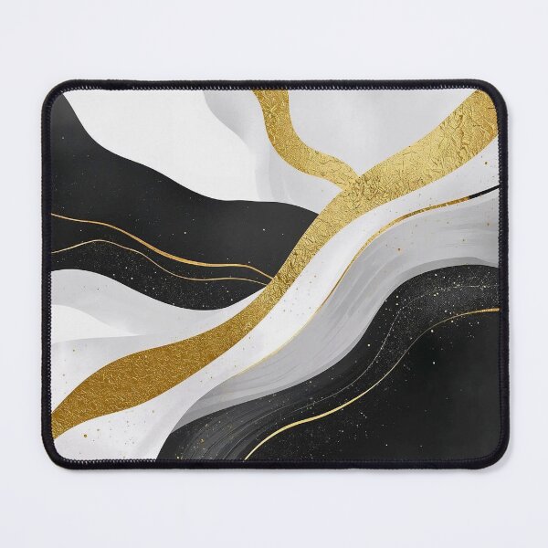Item preview, Architectural Gold and Charcoal Sculpted Waves designed and sold by Cozyartsss.