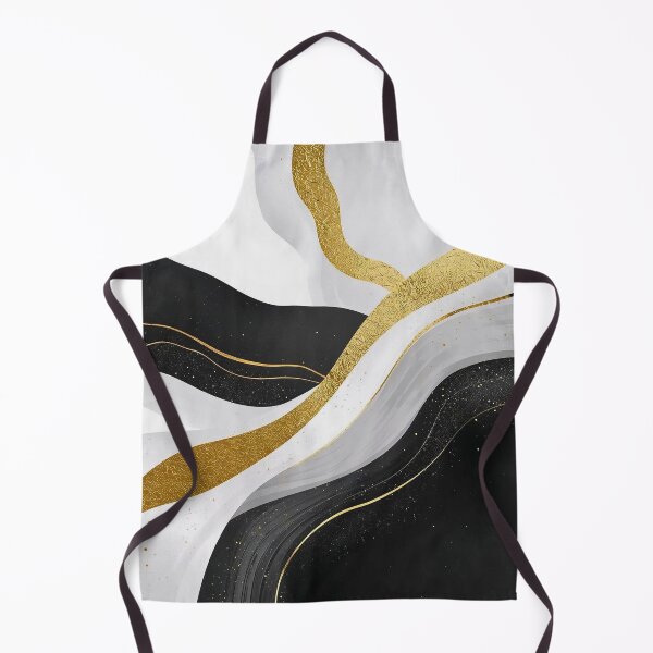 Item preview, Architectural Gold and Charcoal Sculpted Waves designed and sold by Cozyartsss.