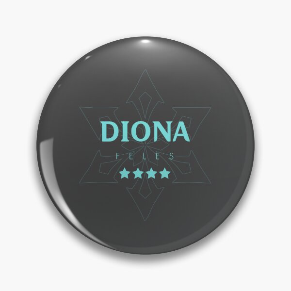 Item preview, Genshin Diona Nameplate designed and sold by NeonSunsetMedia.