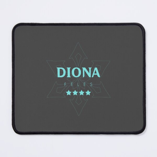Item preview, Genshin Diona Nameplate designed and sold by NeonSunsetMedia.